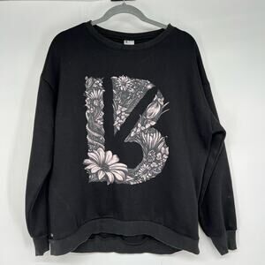 BuffBunny Black Floral Sweatshirt